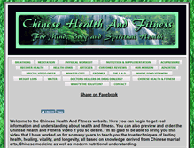 Tablet Screenshot of chinesehealthandfitness.com